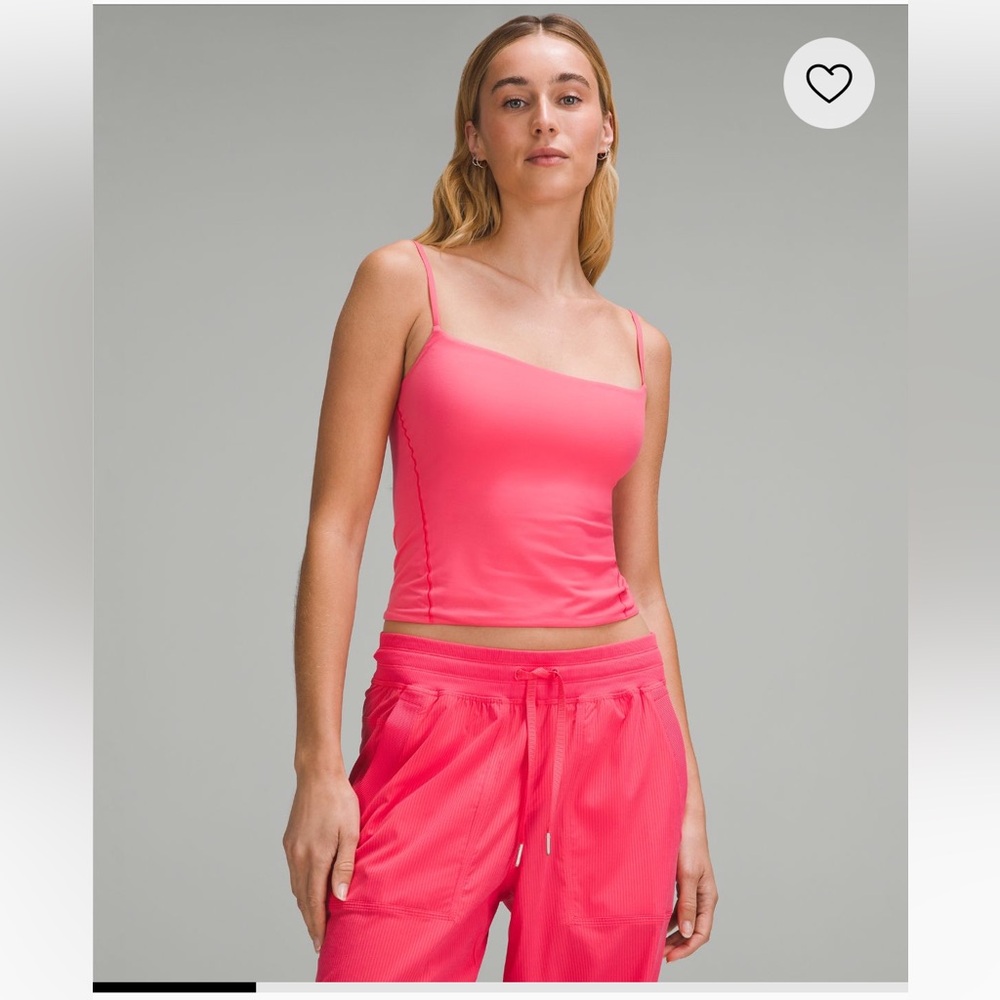 Lululemon Wundermost ultra soft Nulu spaghetti strap cami tank top xl.Glaze pink